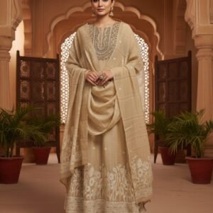 kands amanat | chanderi cotton suit set (lavender)